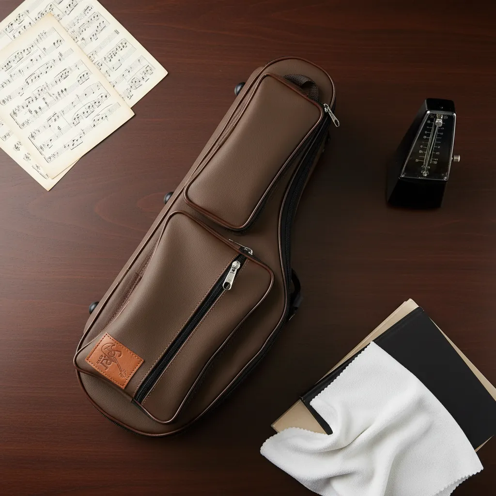 Capa saxofone alto marrom Soler Capas